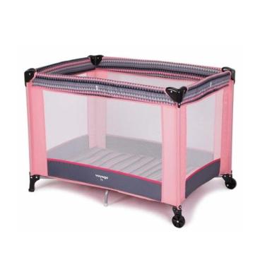 Imagem de Berço Cercado Portátil Para Bebê Até 15kgs Fit Rosa Voyage