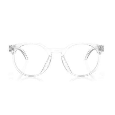 Imagem de Armação de Grau Oakley Redondo Hstn rx Transparente Polido 0OX8139 81390550-Masculino