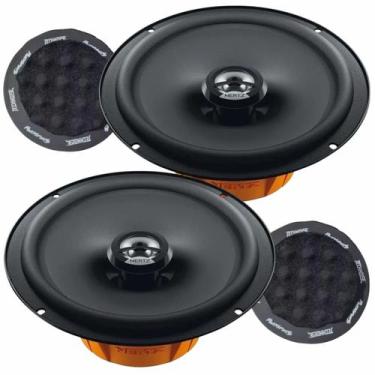 Imagem de 02 Alto Falantes Coaxial 6 pol Hertz DCX165.3 120W e Par Anel Acústico