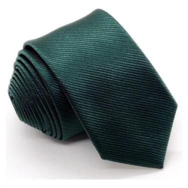 Imagem de Gravata Slim Masculina OEM Noivo Premium 100% Poliéster 140x5 Verde Es