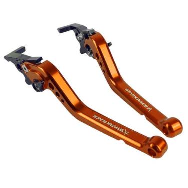 Imagem de Manete Esportivo Moto Nmax 160 Longo Stark - Stark Race, Laranja
