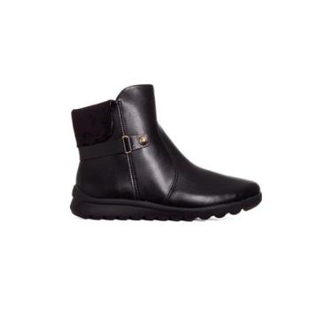 Imagem de Bota Cano Curto Comfortflex Ziper Preto, 36