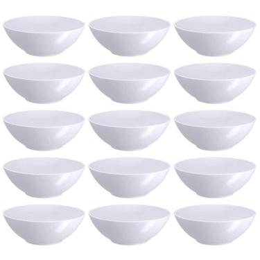 Imagem de Kit 15 Bowls Plástico Tigela Servir 500ml Coza Pote Redondo