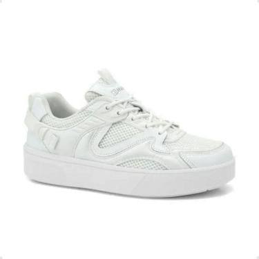 Imagem de Tênis Moda Feminino Casual Ramarim Branco, Branco, 34