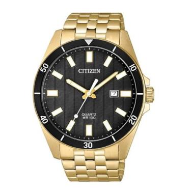 Imagem de Relógio Masculino Citizen Original TZ31114U Pulseira Metal Dourado