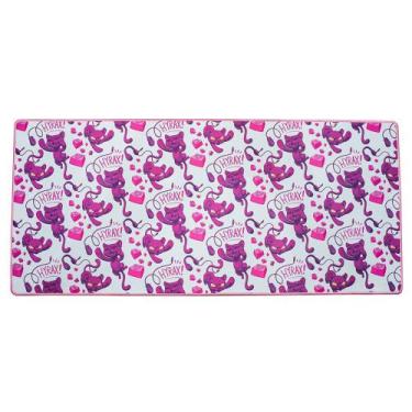 Imagem de Mousepad Gamer Hyrax HMP901, Extra-Grande (900x400mm), Ilustrado Branc