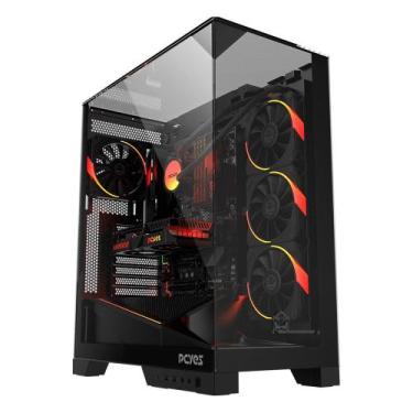 Imagem de Gabinete Gamer PCYES Forcefield Dome, Mid Tower, RGB, Lateral em Vidro