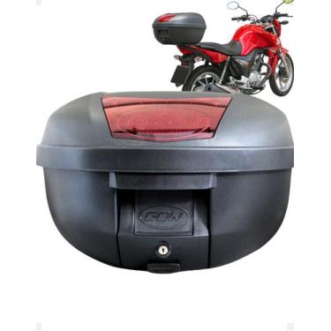 Imagem de Baú Bauleto Para Moto GOW 33 Litros Refletivo Com Base e Parafusos Pra