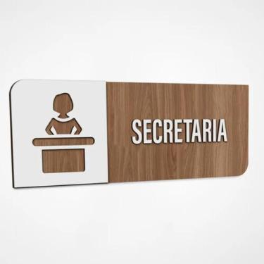 Imagem de Placa Sinalização Indicativa Secretaria - Genérico