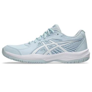 Imagem de Tênis ASICS Court Slide 4 - Feminino - Azul/Branco, 35