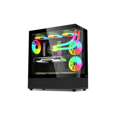 Imagem de Gabinete Gamer C3Tech Aquarius MT-G850BK Sem Fonte