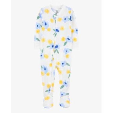 Imagem de MACACÃO COM PÉ CARTER'S - FLORAL BRANCO - MENINA - Roupas de Bebê Conf