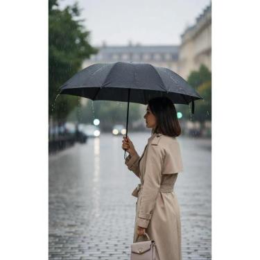Imagem de Guarda Chuva Gigante Reforçado 3 Pessoas  Preto  Proteção - Congratula