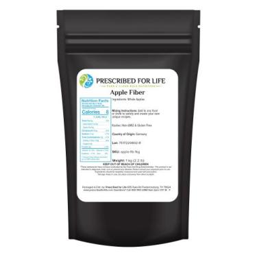 Imagem de Pó de Fibra de Maçã Prescribed For Life 1kg Vegano Não Transgênico