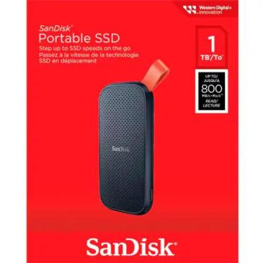 Imagem de SSD Externo Portátil Sandisk, 1 TB, USB, Leitura 800MB/s, Preto e Lara