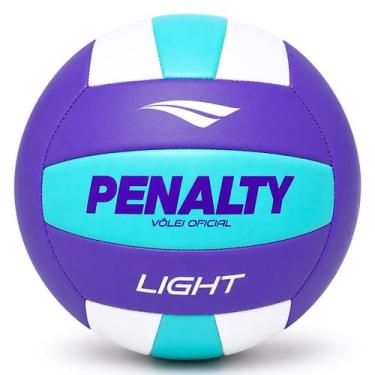 Imagem de Bola de Vôlei Penalty Light XXVI - Alta Durabilidade, Branco, Roxo, Tu
