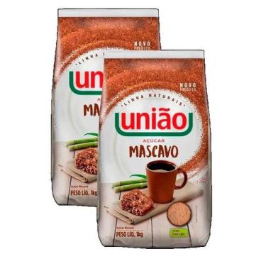 Imagem de kit 2 AÇÚCAR MASCAVO UNIÃO 1KG