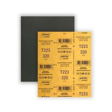 Imagem de Lixa d'água 320 Granulação Fina Kit com 50 Peças para Marcenaria e Pin