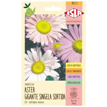 Imagem de Sementes de Aster da China Gigante Singela (Sortida) ISLA