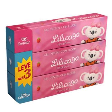 Imagem de Gel Dental Condor Lilica Ripilica Kids 50g - Leve 3 Pague 2