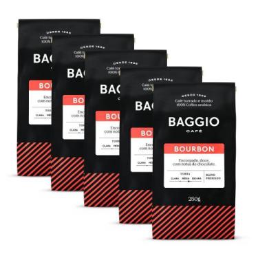Imagem de Café Moído Baggio Bourbon Kit 5 Pacotes 250g - Baggio Café, Bourbon