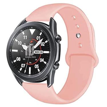 Imagem de Pulseira Sport NSmart compatível com Samsung Galaxy Watch 3-41mm ou 45mm - (45mm - Rosa sand tipo apple)