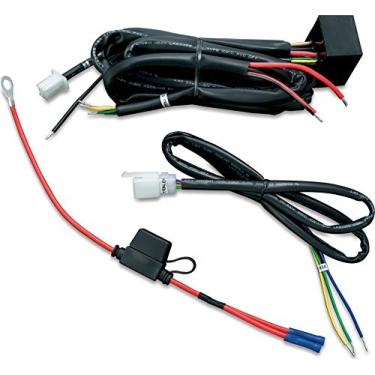 Imagem de Kuryakyn Acessório de motocicleta 7671: fiação de reboque universal com chicote de relé para aplicações de 12 V, preto