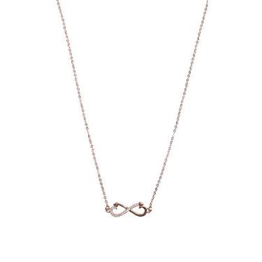 Imagem de Colar curto Armazem RR Bijoux infinito rose