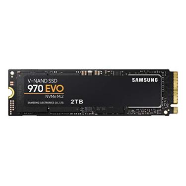Imagem de SAMSUNG Unidade interna de estado sólido SSD 2 TB M.2 NVMe 970 EVO + fotografia Adobe CC de 2 meses com tecnologia V-NAND (MZ-V7E2T0BW)