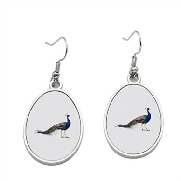 Imagem de Brinco de pavão - Brincos com pingente para meninas - Presente de festa de aniversário dos namorados