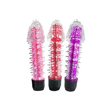 Imagem de Vibrador Feminino à Prova d'água Translúcido e Transparente com Textura