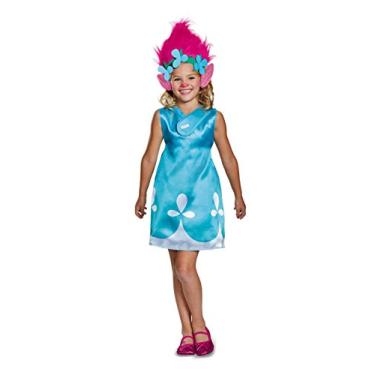 Imagem de Disguise 97333L zzCOULD NOT FIND Poppy Classic W/Headband Trolls Costume, azul, pequeno (4-6X)