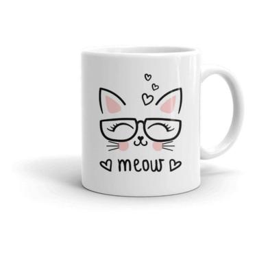 Imagem de Caneca De Porcelana Gato Meow