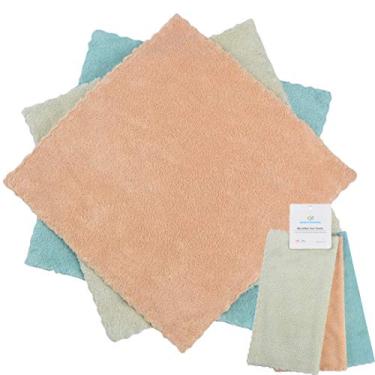 Imagem de HOPESHINE Panos removedores de maquiagem reutilizáveis de microfibra para toalhas de rosto, lenços de limpeza facial, macios para peles sensíveis (pacote com 3 x 30 cm)