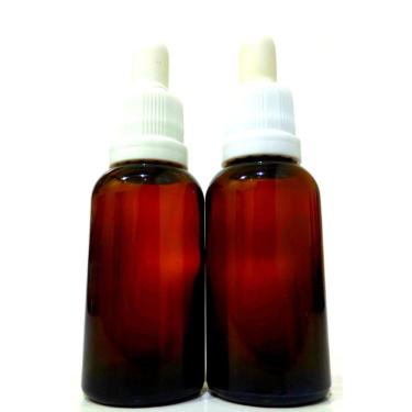 Imagem de Combo 2 Frascos de vidro Âmbar com Conta gotas 30 ML