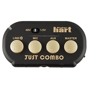 Imagem de Maker hart Just Combo – mixer de áudio com podcast mini 3 canais com estéreo/Bluetooth/microfone com entrada de alimentação de microfone, 2 saídas e saída de áudio USB, fácil para videoconferência