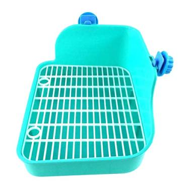 Imagem de FAKEME de Inodoro para Pequenos Animais s Furões Galesaur Canto Bandeja de Pequena de Treinamento para Animais de, Verde