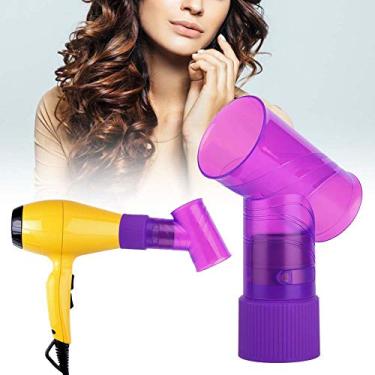 Imagem de Difusor de cabelo universal ajustável para secador de cabelo cacheado ou ondulado, secador de cabelo, secador de cabelo, acessório de cabeleireiro (violeta)