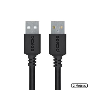 Imagem de Cabo De Dados Usb A 2.0 Macho Para Usb A 2.0 Macho 28Awg Pur
