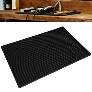 Imagem de Tapete de barbeiro, almofada de trabalho de barbeiro de silicone antiderrapante, ferramenta de cabeleireiro, organizador de armazenamento, suprimentos de salão de cabeleireiro para barbearia