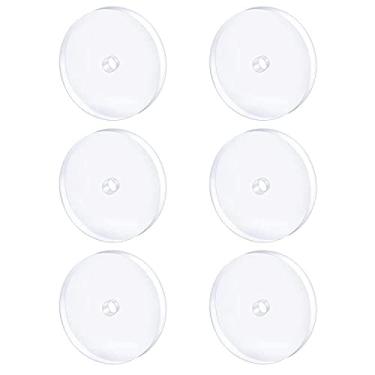 Imagem de Bloomfall - Kit de Piercing 9 mm 6 pçs disco transparente silicone hipoalérgeno, estabiliza brincos, pressão, 0.009 kg