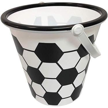 Imagem de Balde de futebol de Halloween – Cesta esportiva para petiscos ou brinquedos