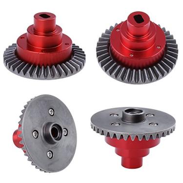 Imagem de Hobbypark 1 peça de liga de alumínio RC metálico caixa W / engrenagem principal 38T 18009 atualizada para Redcat Racing Everest HSP Pangolin 1/10 4WD escalada Rock Crawler 94180 peças de atualização