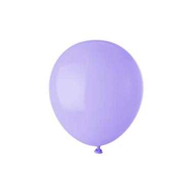 Imagem de Balão Bexiga Candy Color Tom Pastel Lilas Roxo Claro 50 Unidades 5 Polegadas