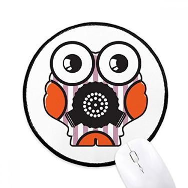 Imagem de DIYthinker Universo alienígena monstro adorável alienígena mouse pad desktop escritório tapete redondo para computador