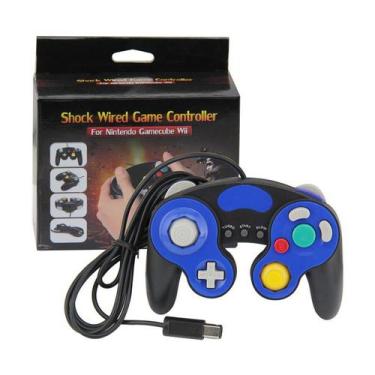 Imagem de Controle Turbo Para Game Cube Nintendo Wii/U Switch Computador Preto +