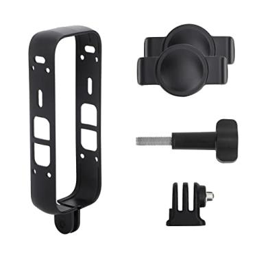 Imagem de TECKEEN 1 * Moldura de plástico, adaptador de gaiola de cobertura de lente de moldura protetora para câmera Insta360 X3