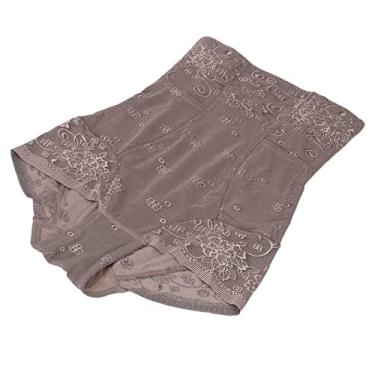 Imagem de Shorts pós-parto, shorts de compressão para barriga respirável para casa, Café, M
