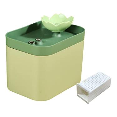 Imagem de Alimentador Automático de Fonte de água para Gatos Bebedouros para Escritório, Verde com Acessório