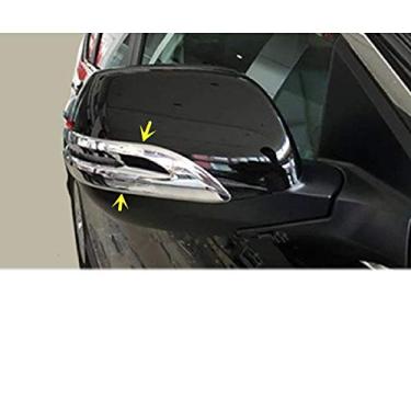 Imagem de JIERS Para Honda CRV CR-V 2012-2016, painel de acabamento de tira de espelho retrovisor lateral cromado ABS para carro, 2 peças